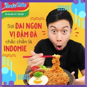 Thùng 40 gói mì xào khô Indomie Goreng Rendang vị cay nồng 79g