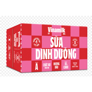 Thùng 48 bịch sữa dinh dưỡng hương dâu Vinamilk A&D3 220ml