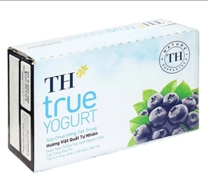 Thùng 48 chai sữa chua uống hương việt quất TH True Yogurt 180ml