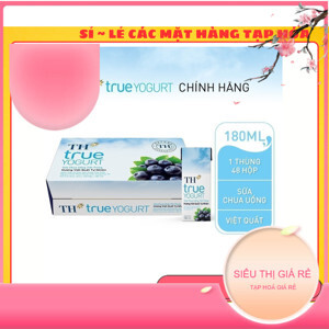 Thùng 48 chai sữa chua uống hương việt quất TH True Yogurt 180ml