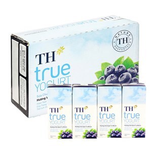 Thùng 48 chai sữa chua uống hương việt quất TH True Yogurt 180ml