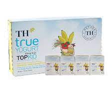 Thùng 48 hộp sữa chua uống hương dâu chuối và lúa mạch TH True Yogurt Top Kid 110ml