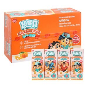 Thùng 48 hộp sữa chua uống LiF Kun hương cam 180ml