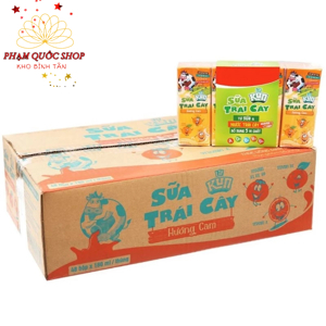 Thùng 48 hộp sữa chua uống LiF Kun hương cam 180ml