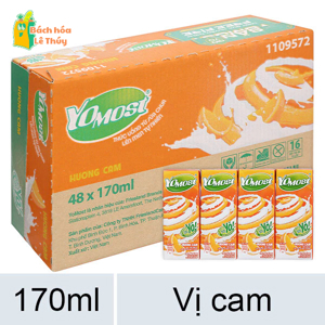 Thùng 48 hộp sữa chua uống vị lựu YoMost 170ml