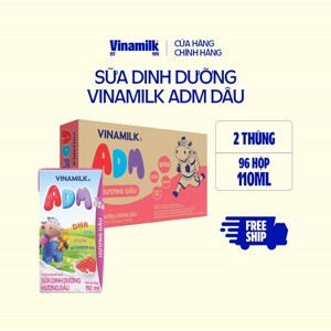 Thùng 48 hộp sữa dinh dưỡng hương dâu Vinamilk ADM Gold 110ml