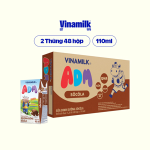 Thùng 48 hộp sữa dinh dưỡng socola Vinamilk ADM Gold 110ml