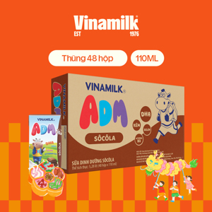 Thùng 48 hộp sữa dinh dưỡng socola Vinamilk ADM Gold 110ml