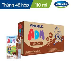 Thùng 48 hộp sữa dinh dưỡng socola Vinamilk ADM Gold 110ml