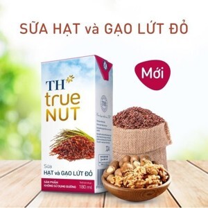 Thùng 48 hộp sữa hạt và gạo lứt đỏ TH True Nut 180ml