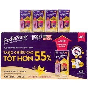 Thùng 48 hộp sữa nước Pediasure vani 110ml