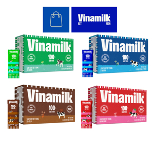 Thùng 48 hộp sữa tươi socola Vinamilk 100% Sữa Tươi 180ml