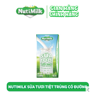 Thùng 48 hộp sữa tươi tiệt trùng ít đường Nutimilk Newzealand 110ml