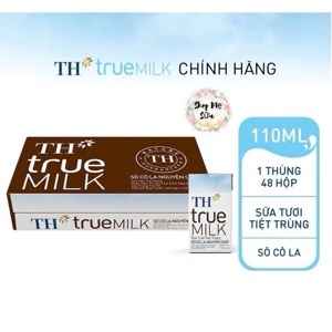 Thùng 48 hộp sữa tươi tiệt trùng socola TH true MILK 110ml
