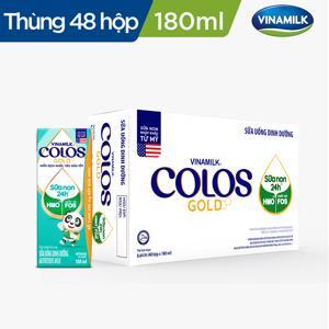 Thùng 48 hộp sữa uống dinh dưỡng Vinamilk Colosgold 180ml