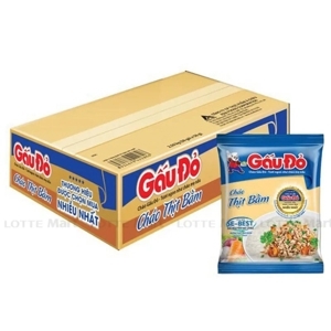 Thùng 50 Gói Cháo Gấu Đỏ Vị Thịt Bằm