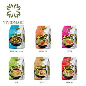 Thùng 6 lốc mì Koreno vị kim chi 450g