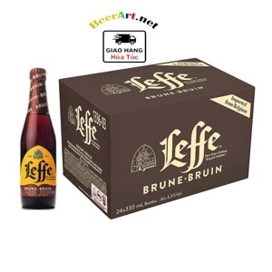 Thùng bia Leffe Brune ( Leffe nâu) - 330ml, 24 chai