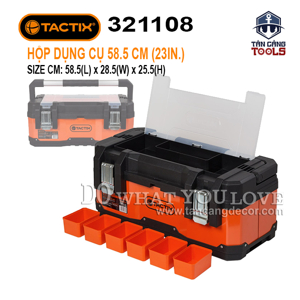 Thùng đựng đồ nghề 2 ngăn Tactix 321108