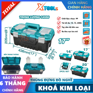 Thùng đựng đồ nghề khóa kim loại Total TPBX0172