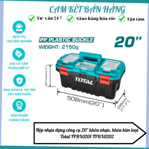 Thùng đựng đồ nghề khóa nhựa Total TPBX0201