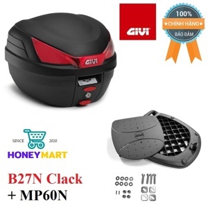 Thùng gắng motor, xe máy chính hãng GIVI B27N - Monolock Top Case 27L