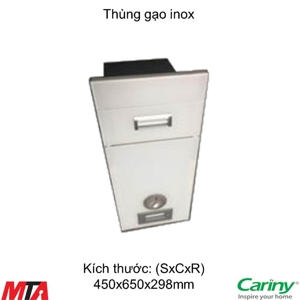 Thùng gạo mặt kính Cariny Galito TGK-302