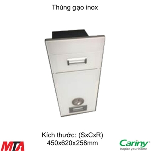 Thùng gạo mặt kính Cariny Galito TGK-262