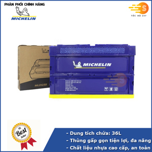 Thùng lưu trữ gấp gọn trên ô tô 36L Michelin ML01238