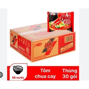 Thùng Mì 30 Gói Hảo 100 Hương Vị Tôm Chua Cay