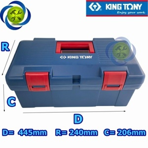 Thùng nhựa đựng đồ nghề 2 ngăn Kingtony 87407