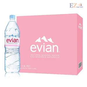 Thùng nước khoáng Evian 1.5L