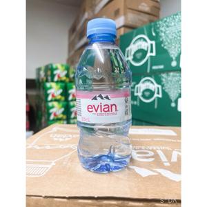 Thùng nước khoáng Evian - 330ml, 24 chai