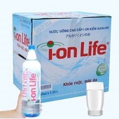 Thùng nước khoáng I-on Life - 1.25 lít, 12 chai