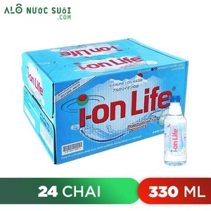 Thùng nước khoáng I-on Life - 330ml, 24 chai