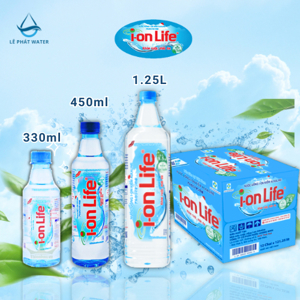 Thùng nước khoáng I-on Life - 450ml, 24 chai