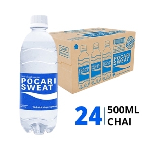 Thùng nước khoáng i-on Pocari Sweat - 500ml, 24 chai