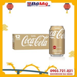 Thùng nước ngọt Coca Cola Vanila 12 lon