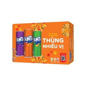 Thùng nước ngọt Fanta Nho 12 lon