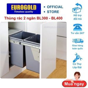 Thùng rác đôi  Eurogold BL400