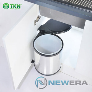 Thùng rác đơn inox NewEra 14 lít