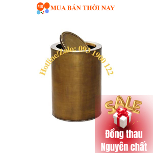 Thùng rác đồng thau nắp lật RSC504