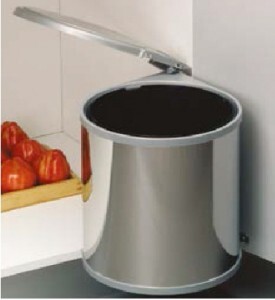 Thùng rác Hafele đơn inox 502.10.000
