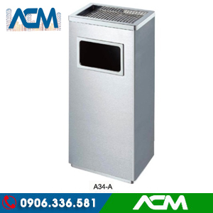 Thùng rác inox A34-A