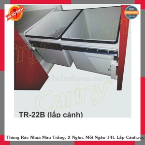 Thùng rác nhựa Cariny TR 22B, 2 ngăn