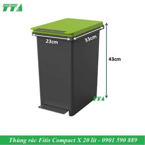 Thùng rác nhựa Fitis Compact X PPL1-904 - 20 Lít