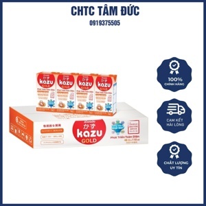 Thùng sữa bột pha sẵn Kazu Miễn Dịch Gold 110ml - 48 hộp (cho bé trên 12 tháng tuổi)