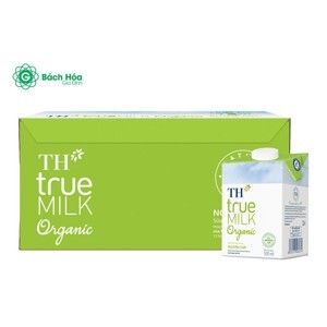 Thùng sữa tươi hữu cơ TH True Milk Organic (500ml x 12 hộp)