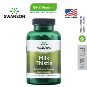 Thuốc bổ gan Swanson Full Spectrum Milk Thistle 500mg 100 viên