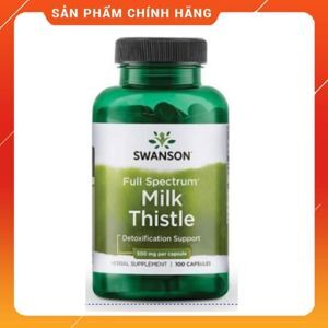 Thuốc bổ gan Swanson Full Spectrum Milk Thistle 500mg 100 viên